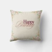 「ハッピーバースデー – お前に祝は一日！」 クッション (裏面)