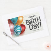 ハッピーバースデー!お前は特別だ! 長方形シール (封筒)