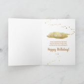 ハッピーバースデー! |お客様の写真と金属製の金ゴールドカード カード (内部)