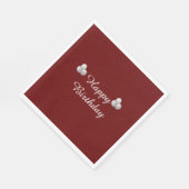 ハッピーバースデー、お祝いバルーン スタンダードランチョンナプキン (角)