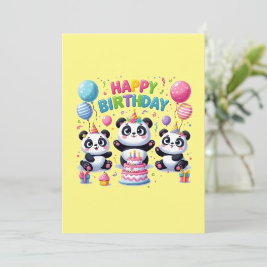 ハッピーバースデー、かわいいおもしろい、 シーズンカード (スタンド正面)