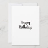 ハッピーバースデー。かわいいパンダ。青緑色の動物 (裏面)