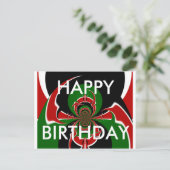 ハッピーバースデー かわいい 素敵で愛らしい ポストカード (スタンド正面)