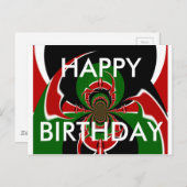 ハッピーバースデー かわいい 素敵で愛らしい ポストカード (正面/裏面)