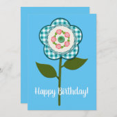 ハッピーバースデー!かわいらしフェイク生花 (正面/裏面)