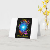 ハッピーバースデー さそり座 カード (黄色い花)