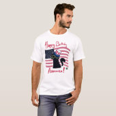 ハッピーバースデー、にゃメリカ!愛国KitKat Tシャツ (正面フル)
