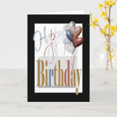 "ハッピーバースデー"のおもしろいのダイヤモンドはユニセックス風船のようにふくらませます カード (黄色い花)