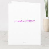 "ハッピーバースデー"のかわいらしプリンセス カード (裏面)