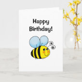 ハッピーバースデー! (のまわりに) カード (黄色い花)