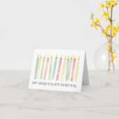 "ハッピーバースデー"の願い カード (黄色い花)