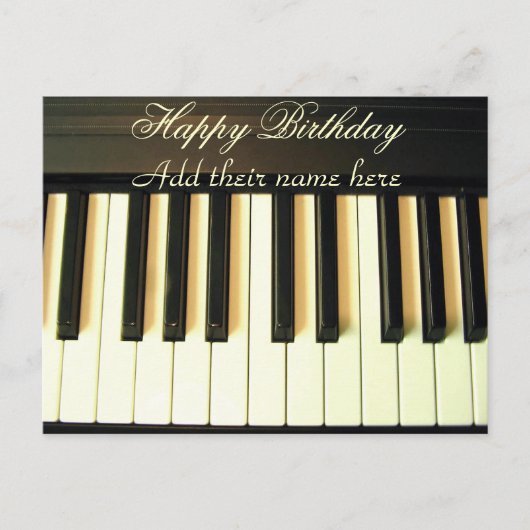 ハッピーバースデー_はがき ポストカード (正面)