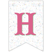 ハッピーバースデー – アイスクリーム バンティングフラッグ (第2の旗)