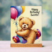 ハッピーバースデー アクリルサイン (ニュートラル)