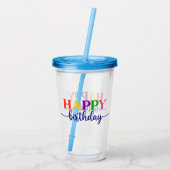 ハッピーバースデー アクリルタンブラー (裏面)