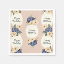 ハッピーバースデー、アジサイと牡丹