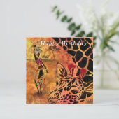 ハッピーバースデー – アフリカンガールとキリンの友人 (スタンド正面)