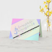 ハッピーバースデー – アミノ酸 – カスタム名刺 カード (黄色い花)