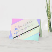 ハッピーバースデー – アミノ酸 – カスタム名刺