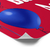 ハッピーバースデー、アメリカプリント ポスター (角)