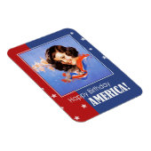 ハッピーバースデー、アメリカ。ヴィンテージのピンアップデザイン マグネット (右側)