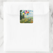 ハッピーバースデー、アルゼンテウイル、ポピー・フィールド、 スクエアシール (バッグ)