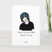 ハッピーバースデー | アーポップ・アートのト| 気のあるそぶりをした カード (裏面)