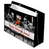 ハッピーバースデー、イエス・キリスト! おもしろいなクリスマス ラージペーパーバッグ (正面アングル)