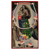 ハッピーバースデー、イエス・キリスト! Raphaelのおもしろいなリメイク スモールペーパーバッグ (裏面)