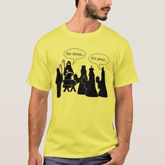 ハッピーバースデー、イエス・キリスト Tシャツ (正面)