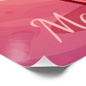 ハッピーバースデー イタリアンアイス かわいいアニメスタイル ポスター (コーナー)