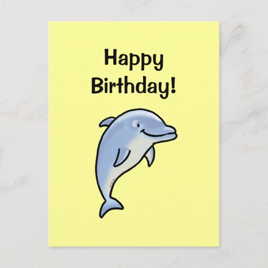 ハッピーバースデー!(イルカ) ポストカード (正面)