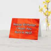 ハッピーバースデー・イ・ホープ・イ・ホープ・イ・ハード・イン・ヘル カード (黄色い花)