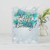 ハッピーバースデー·ウィンター·カード 招待状 (スタンド正面)