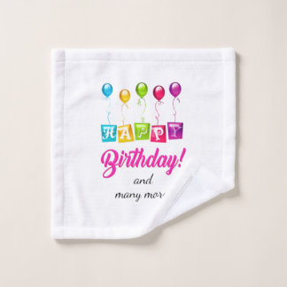 ハッピーバースデー ウォッシュタオル