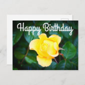 ハッピーバースデー ウォーキング オン サンシャイン ローズ#1 ポストカード (正面/裏面)