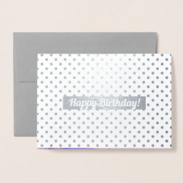 ハッピーバースデー。ウォーターカラーフローララグジュアリー 箔カード