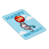 ハッピーバースデー!エイジオポッサムと赤のバルーンを追加する マグネット (右側)