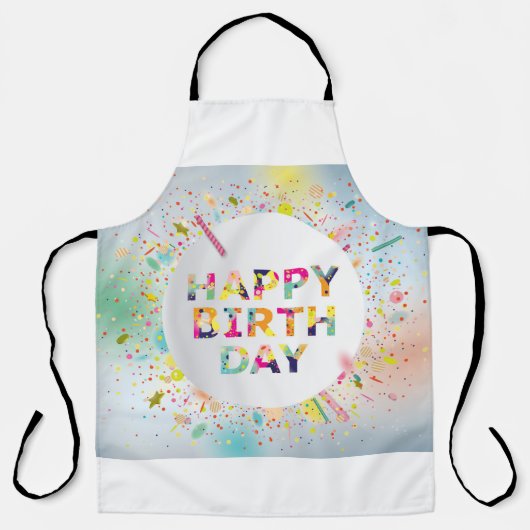 ハッピーバースデー エプロン (正面)