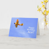 ハッピーバースデー、エース! カード (黄色い花)