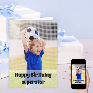 ハッピーバースデー オタク写真 男の子の誕生日 カード