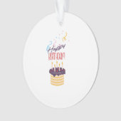 ハッピーバースデー オーナメント (正面)