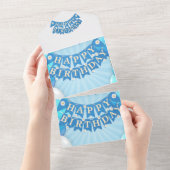 ハッピーバースデー オールインワン招待状 (貼ってはがせる)