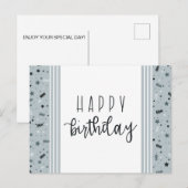 ハッピーバースデー、カイロプラクティック ポストカード (正面/裏面)