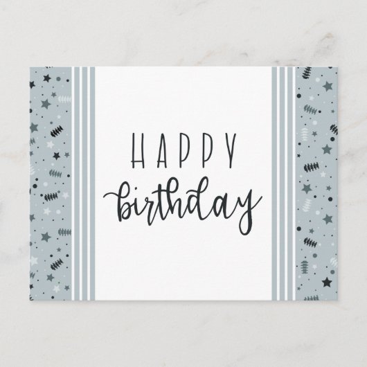 ハッピーバースデー、カイロプラクティック ポストカード (正面)