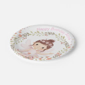 ハッピーバースデー、カスタマイズ可能な文字 ペーパープレート (アングル)