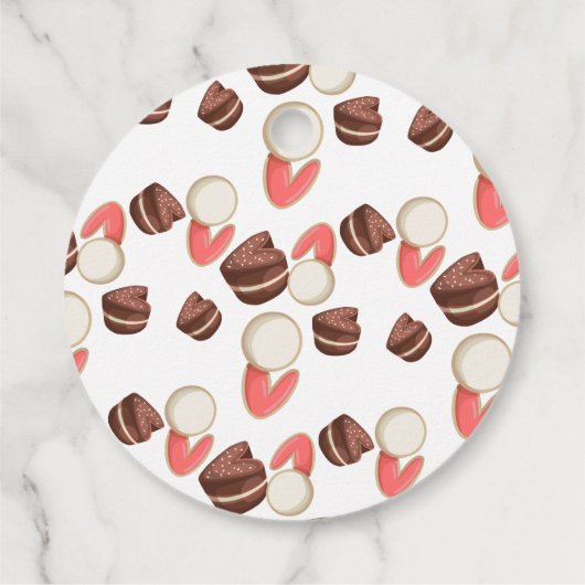 ハッピーバースデー カスタマイズ |  |カップケーキとスイーツ フェイバータグ (裏面)