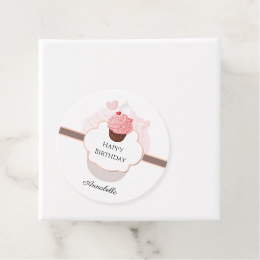 ハッピーバースデー カスタマイズ |  |カップケーキとスイーツ フェイバータグ (インサイチュ)