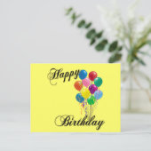 ハッピーバースデー- カスタマイズ ポストカード (スタンド正面)