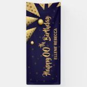 ハッピーバースデー- カスタム YEARバナパーソナライズされたー 横断幕 (縦)